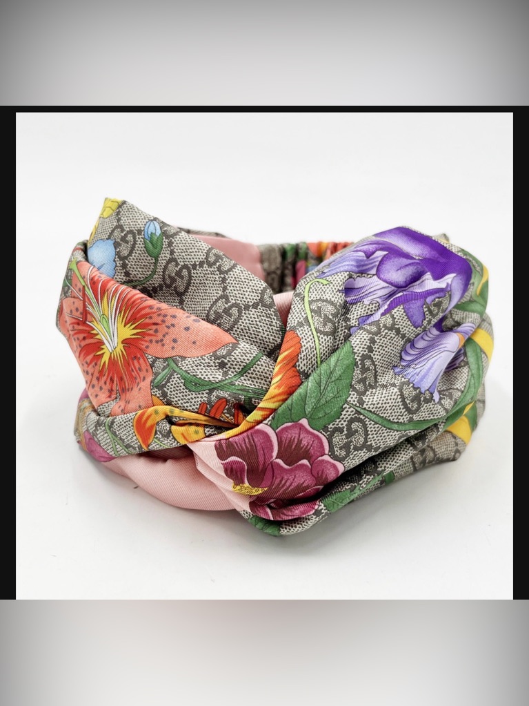 Gucci Multicolor Floral Twisted Headband